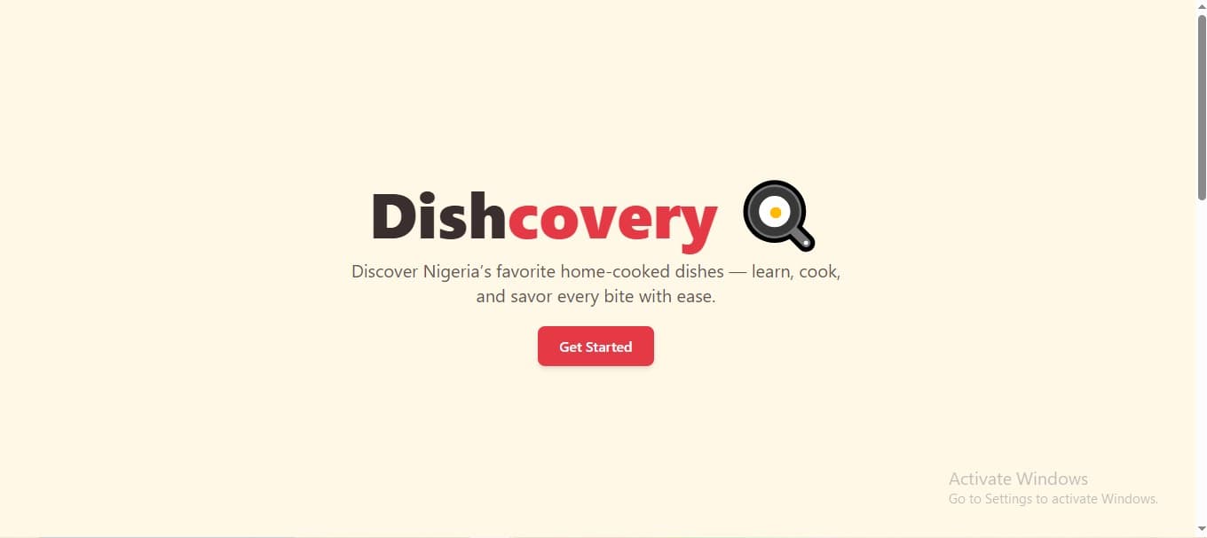 Screenshot of Dishcovery - Recipe Finder